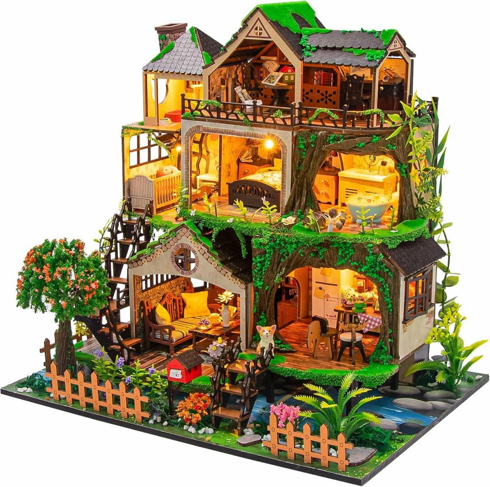 3D Румбокс DIY Fairy Tale Forest Сказочный лес + Пылезащитный купол L2501Z Киев - изображение 1