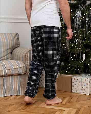 Чоловічі піжамні штани — бордово-синя карта Tom John 2006Ш M Київ