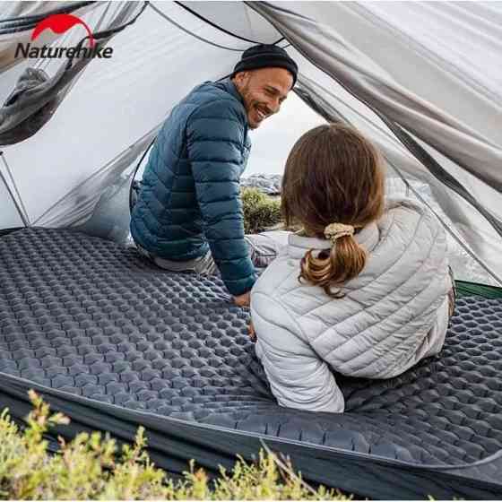 Матрац туристичний надувний одномісний Naturehike CNH22DZ018, надлегкий, 196x64x7 см, чорний, для туризму із мішком для надування Київ