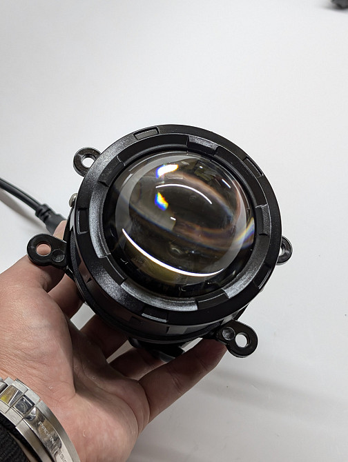 Протитуманні фари LED лінза універсальна 3,5 дюйма 90 мм туманка 60 ватт біла/жовта (два режими) Харків - фото 4