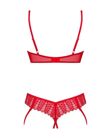 Комплект Obsessive Ingridia 2-pcs crotchless set XL/2XL Львів