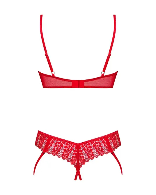 Комплект Obsessive Ingridia 2-pcs crotchless set XL/2XL Львов - изображение 4