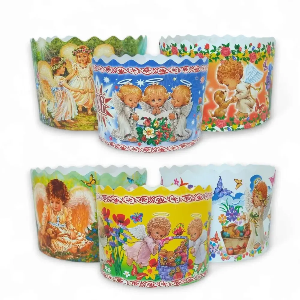 Форма для пасок d130*h85 Янголята 50 шт(0876232126) Харків - фото 1