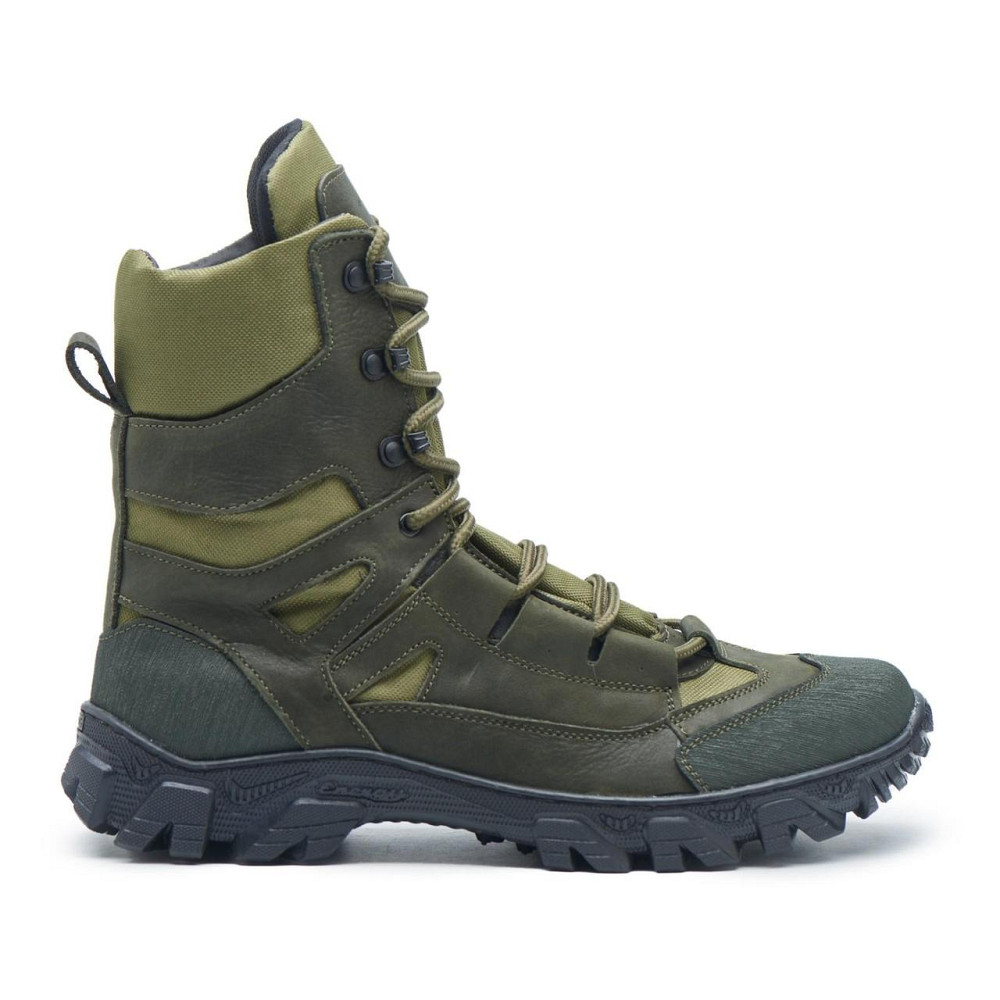 Тактичні зимові берці 106-ТБ-2 хакі — теплі, міцні, армійські черевики для ЗСУ та охорони Харків - фото 5