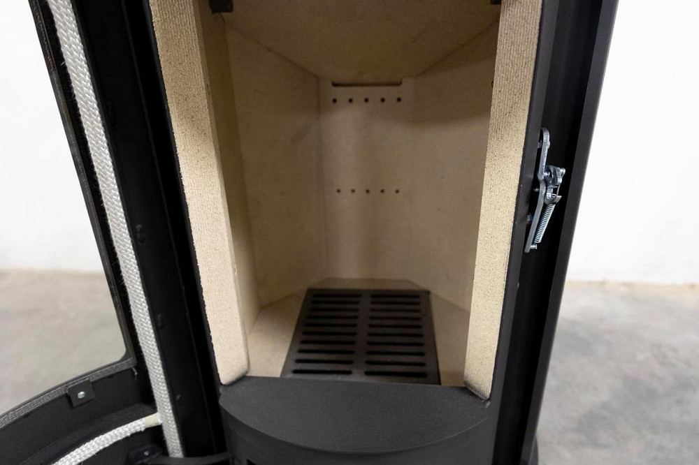 Печь-камин на дровах Hosseven Oscar 9,6 кВт стальная буржуйка с шамотной топкой панорамное стекло верхний дымоход Тернополь - изображение 6