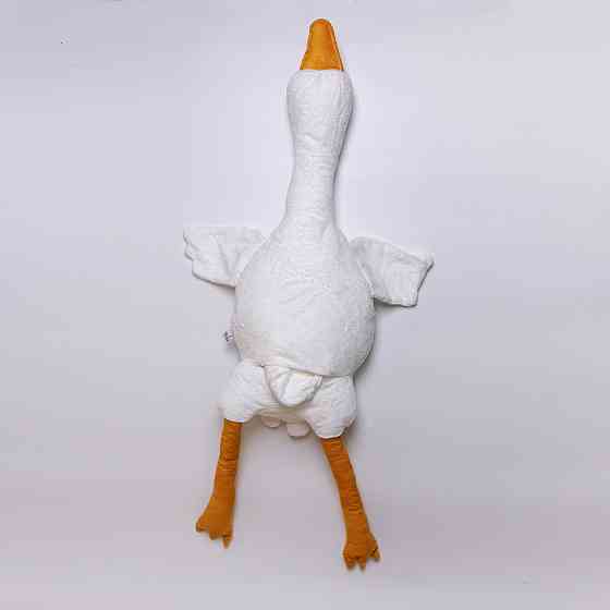 М'яка іграшка-подушка з пледом усередині Гусак-обіймусь 135 (см) іграшка плед 3 в 1 дитячий плюшевий плед Білий 520-6W Коломия