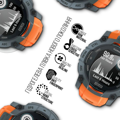 Пленка защитная Armorstandart Garmin Instinct 3 50mm 6 шт. (ARM86958) Винница - изображение 2