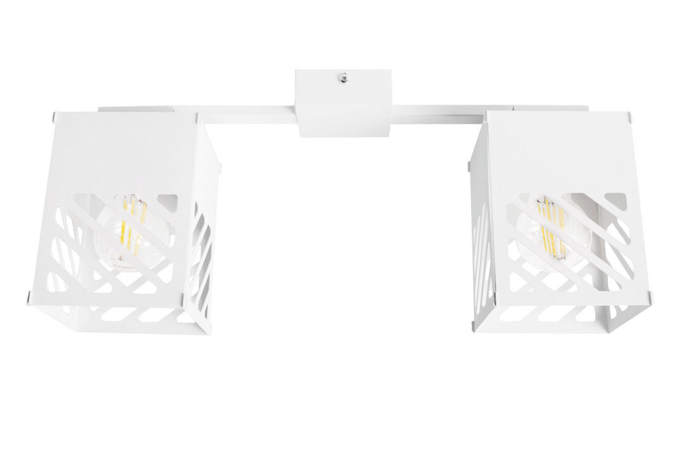 Люстра лофт біла 2 лампи Е27 Urban NL 2410-2 WH Київ - фото 2