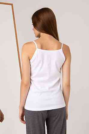 Майка жіноча на тонкій бретельці — Білий Ozkan 0107-1 XS Київ