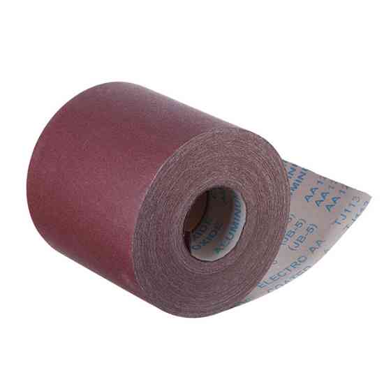 Шкурка шліфувальна, тканинна основа, К120, 200 мм × 50 м INTERTOOL BT-0721 Київ