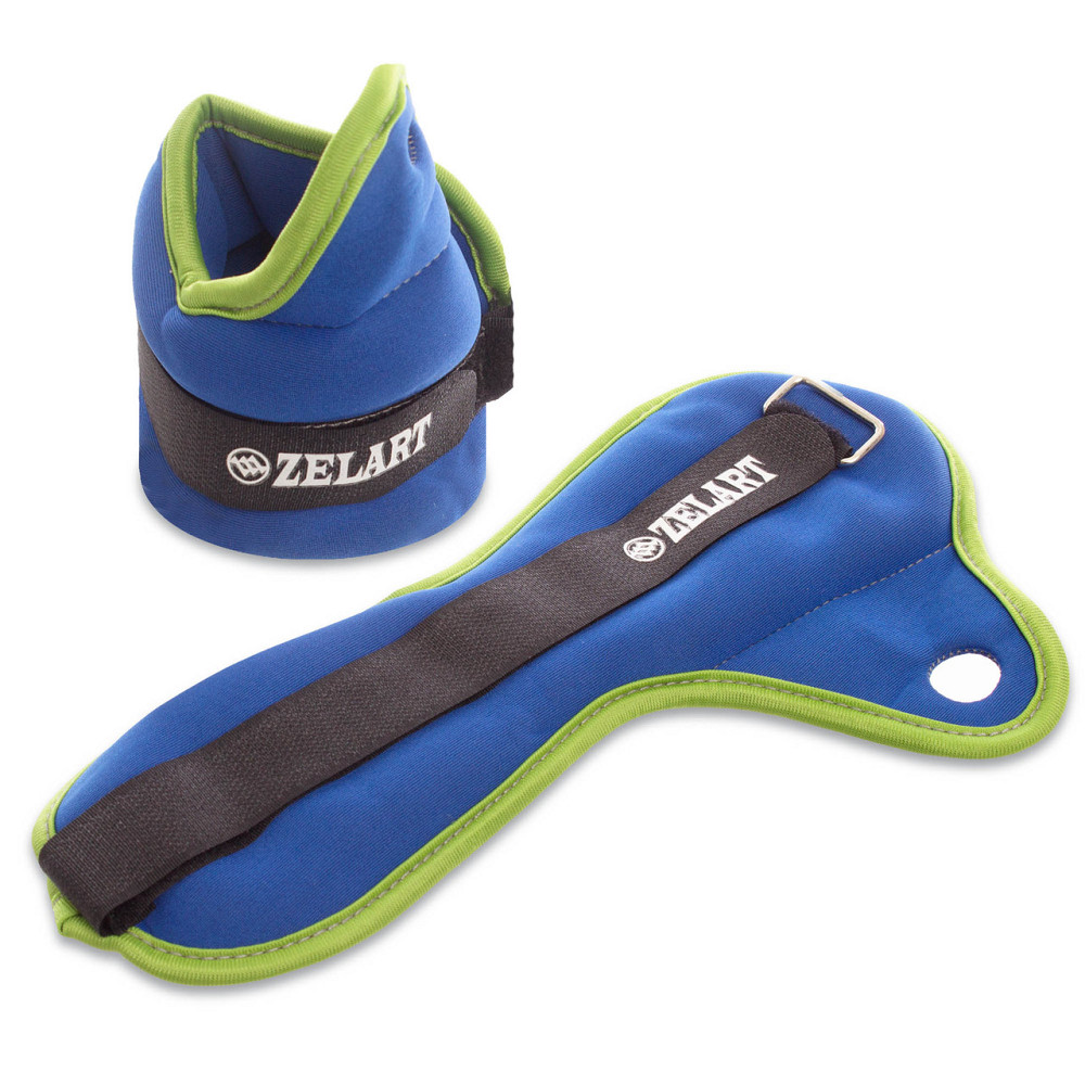 Утяжелители-манжеты для рук Zelart FI-1965-1 2x0,5кг Вишнёвое - изображение 4