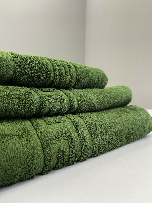 Махровое полотенце Ideal Textile Greek 33х60 см оливковый (56860583) Черновцы - изображение 8