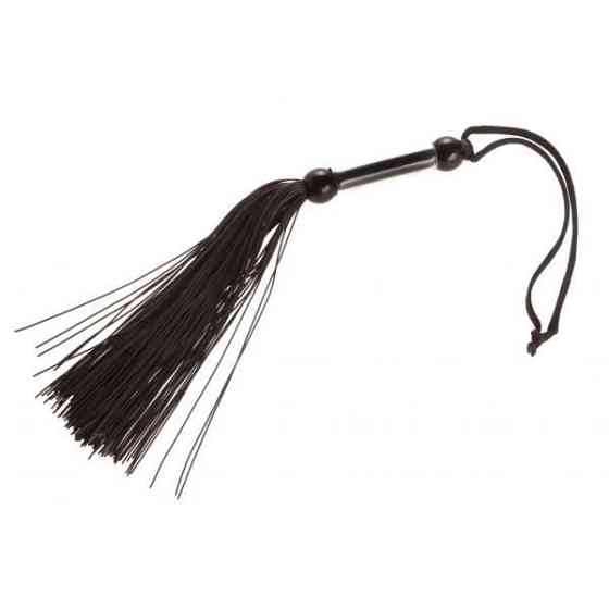 Кнут черный, прозрачная ручка FLOGGER, 28 см Sex Aura Киев