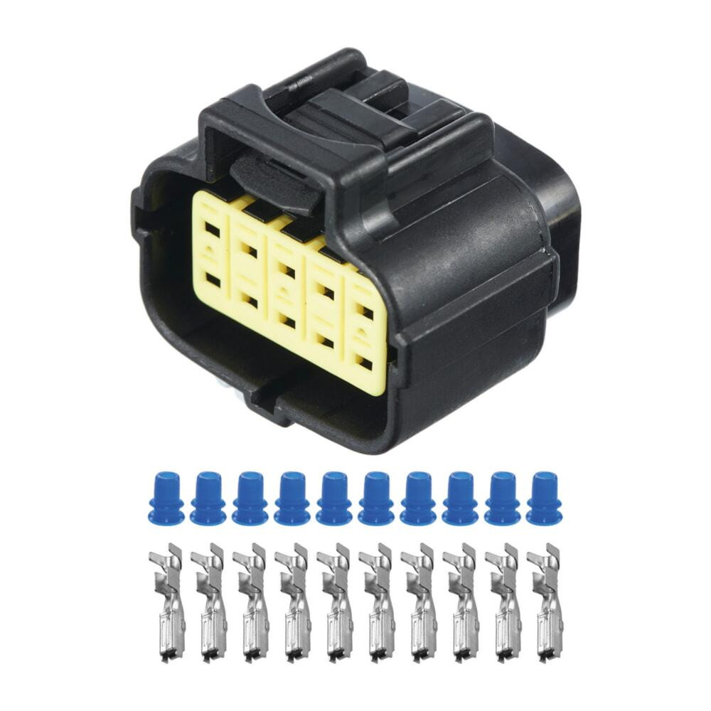 Роз'єм конектор 10-кон., 174655-2, 174656-7, TE Америка, Японія, Америка, Корея, Buick, Cadillac, Chevrolet, Daewoo, Ford, GMC Київ - фото 1