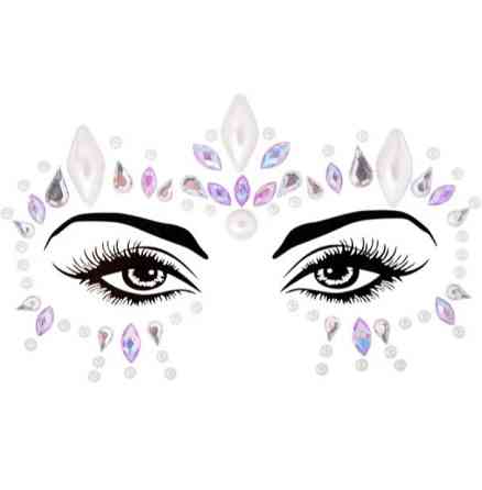 Стрази для обличчя камені one size біло-бузковий Київ