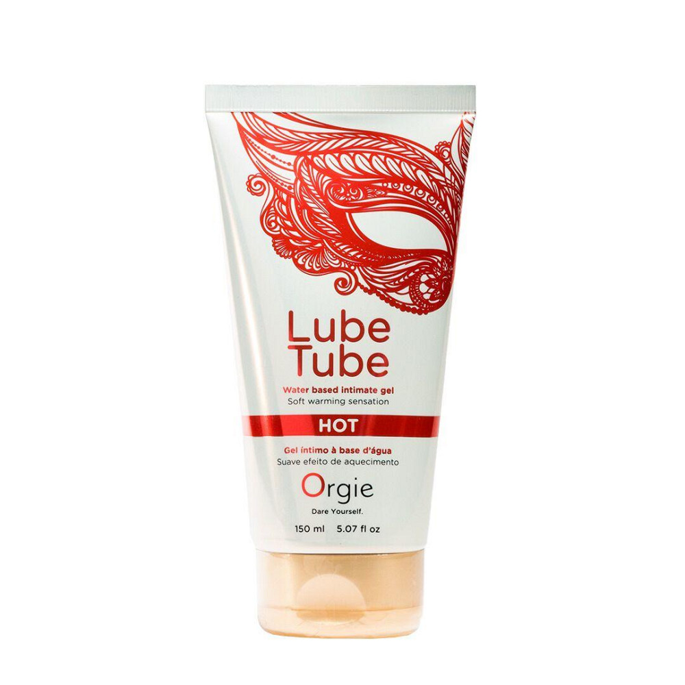 Лубрикант на водной основе Orgie Lube Tube Hot, 150 мл, с согревающим эффектом, без запаха Sex Aura Киев - изображение 1