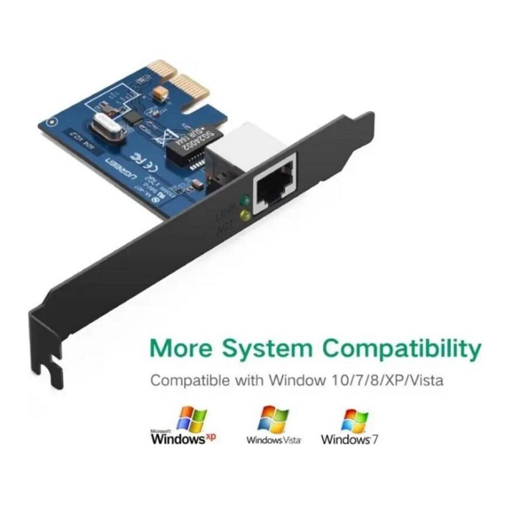 Мережева карта UGREEN US230 Gigabit 10/100/1000Mbps PCI Express Network Adapter(UGR-30771) Николаев - изображение 2