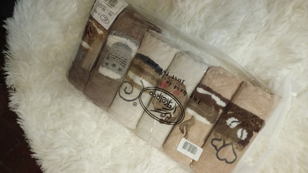 Набір кухонних рушників “Чашка кави” 35×75 см – комплект 6 шт | М’які, вбираючі, стильні Київ - фото 2