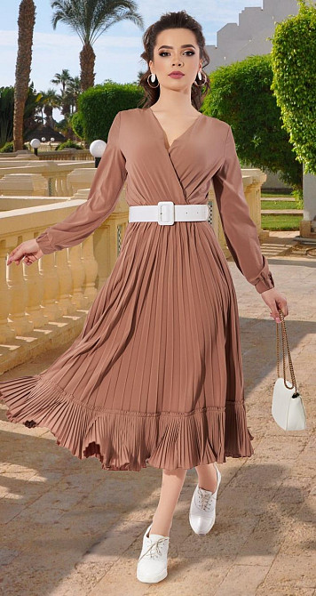 Платье с красивой юбкой плиссе (48) Киев - изображение 2