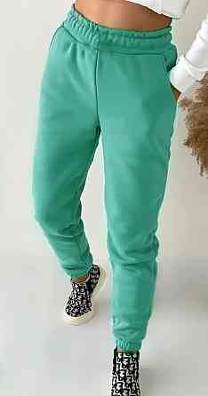 Женские спортивные штаны двунить Бирюзовый XL Харьков