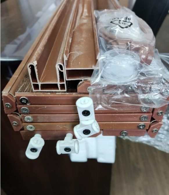 Двері гармошка полуостекленная 1020х2030х10мм Черешня №7 Дніпро - фото 8