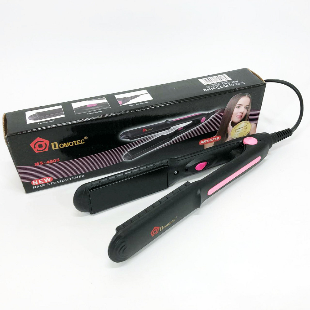 Праска для вирівнювання зачіски, Щипці гофре для вирівнювання волосся Випрямляч перукарень EY-90 Львів - фото 10