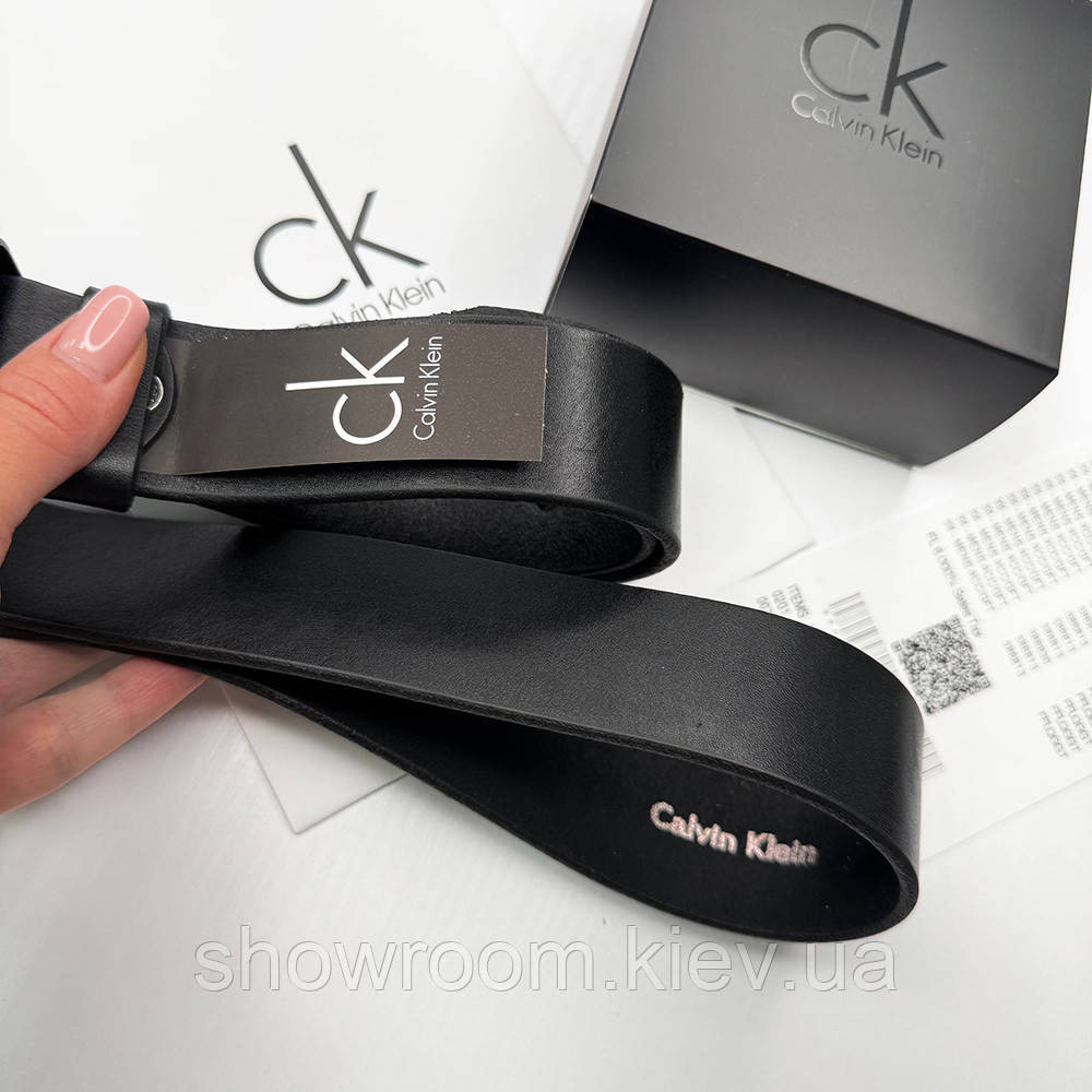 Мужской брендовый ремень из итальянской натуральной кожи Ск (402) Киев - изображение 2