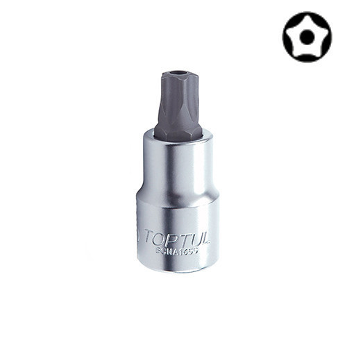 Головка з насадкою 5-гранною TOPTUL TORX T20 37 мм 1/4" з отвором BCNA0820 Чернігів - фото 1