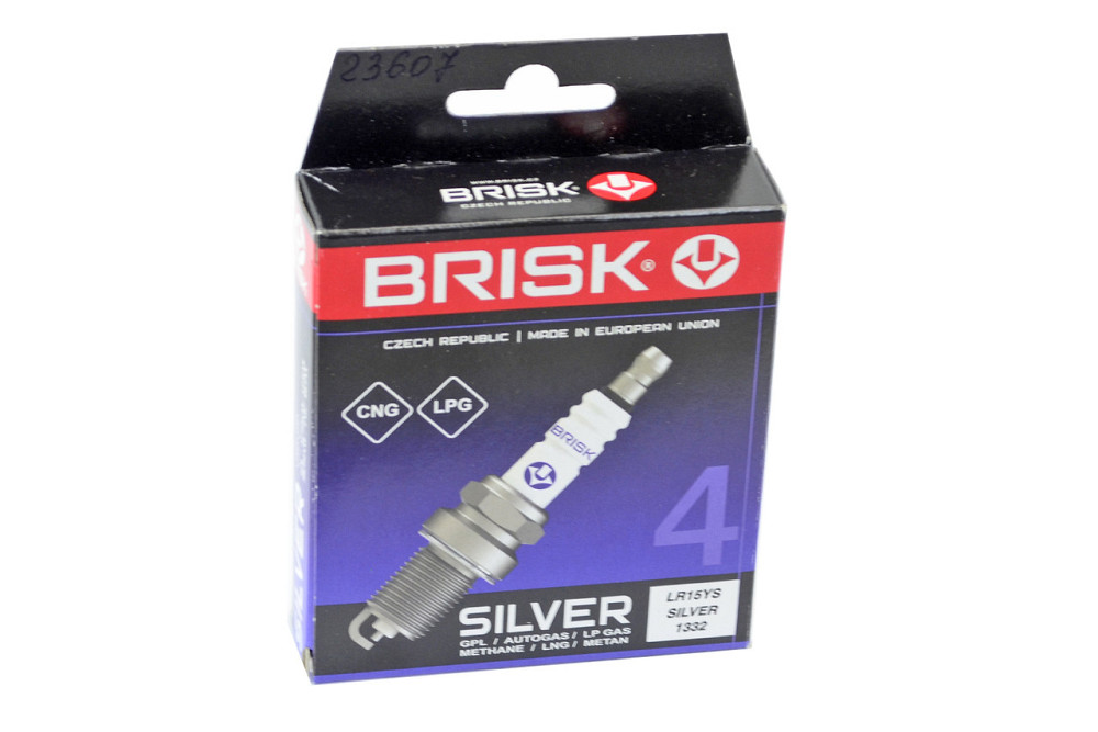 Свічки газові 2101-2110, 2121 (8 кл) SILVER із резистором (к-кт 4 шт) BRISK запалювання Мукачево - фото 1