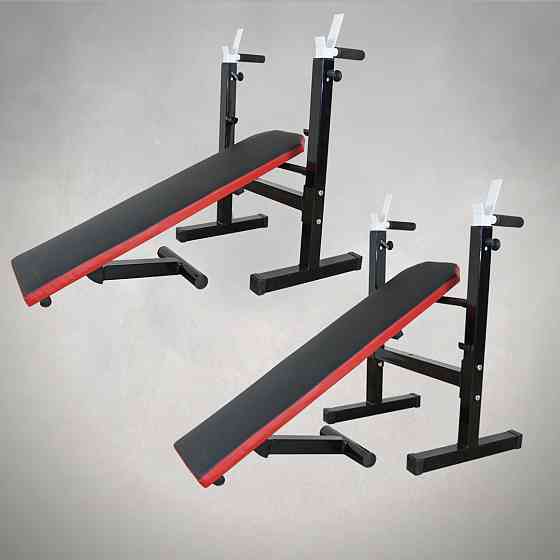 Скамья для жима горизонтальная Стойки, скамьи для жима и приседаний складная Киев