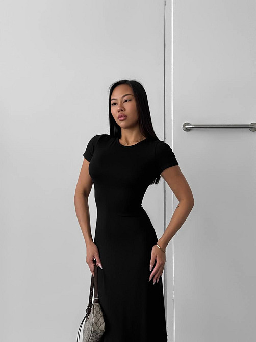 Женское стильное элегантное длинное платье из качественной вискозы Одесса - изображение 8