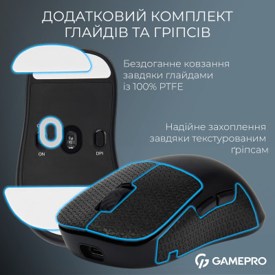 Мышка GamePro Asgard Loki Wireless/USB Black (GM022B) Винница - изображение 7