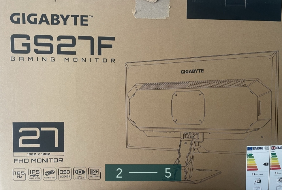 Ігровий Монітор: GIGABYTE GS27F. Київ - фото 2