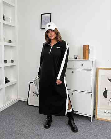 Женское стильное платье батал в стиле спорт шик итальянский трикотаж 52/54 Одесса