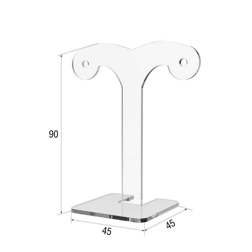 Підставка EKOSTAR під сережки №2 прозора 90 мм Київ - фото 2