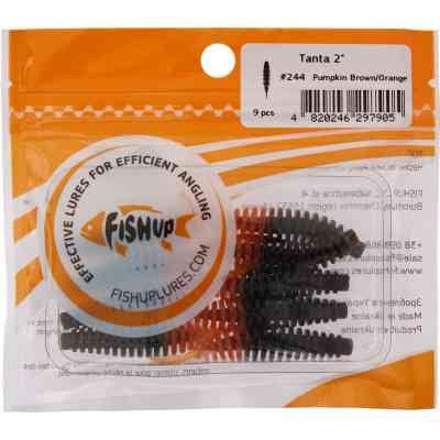 Силікон рибальський FishUP Tanta 2&quot; 244 - Pumpkin Brown/Orang (9шт/уп) (1864.01.14) Вінниця