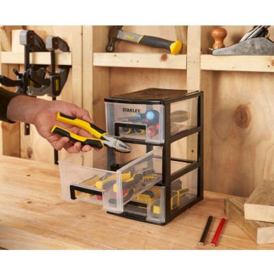 Ящик для інструментів Stanley вертикальний з 3-ма висувними відділеннями, пластмасовий, 239x180x302 мм (STST40711-1) Вінниця - фото 4