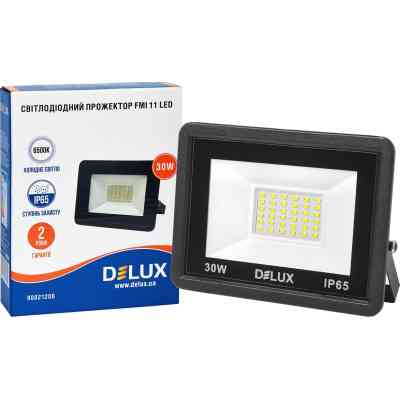 Прожектор Delux FMI 11 LED 30Вт 6500K IP65 (90021206) Винница