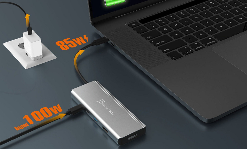 USB-хаб J5create USB-C 5-в-1 Grey (JCD401-N) ( 13983 ) Харків - фото 7