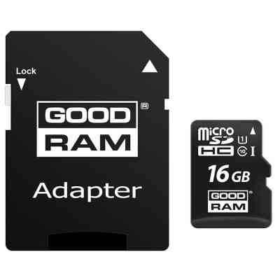 Карта пам&apos;яті Goodram 16GB microSDHC Class 10 (M1AA-0160R12) Вінниця