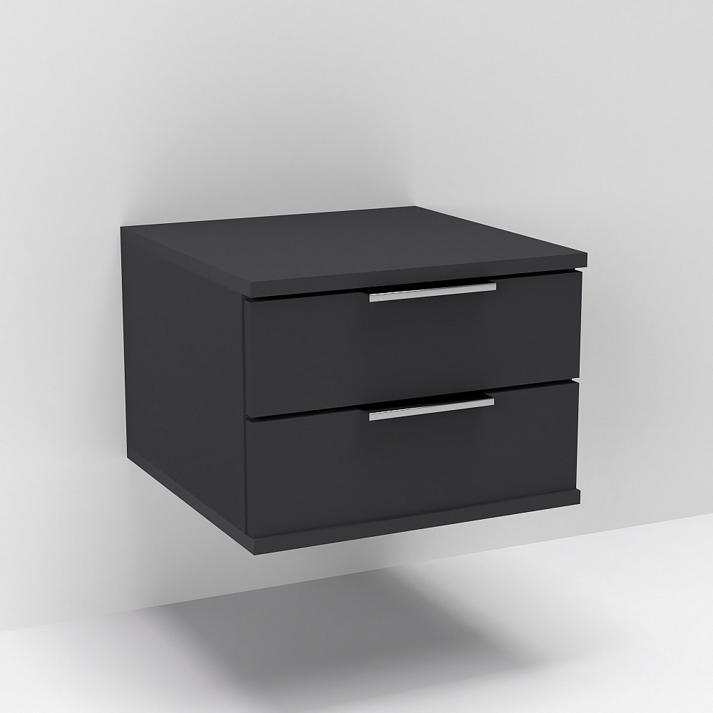 Тумба навесная прикроватная Кристалл, Антрацит, 400/400/290 Львов - изображение 3