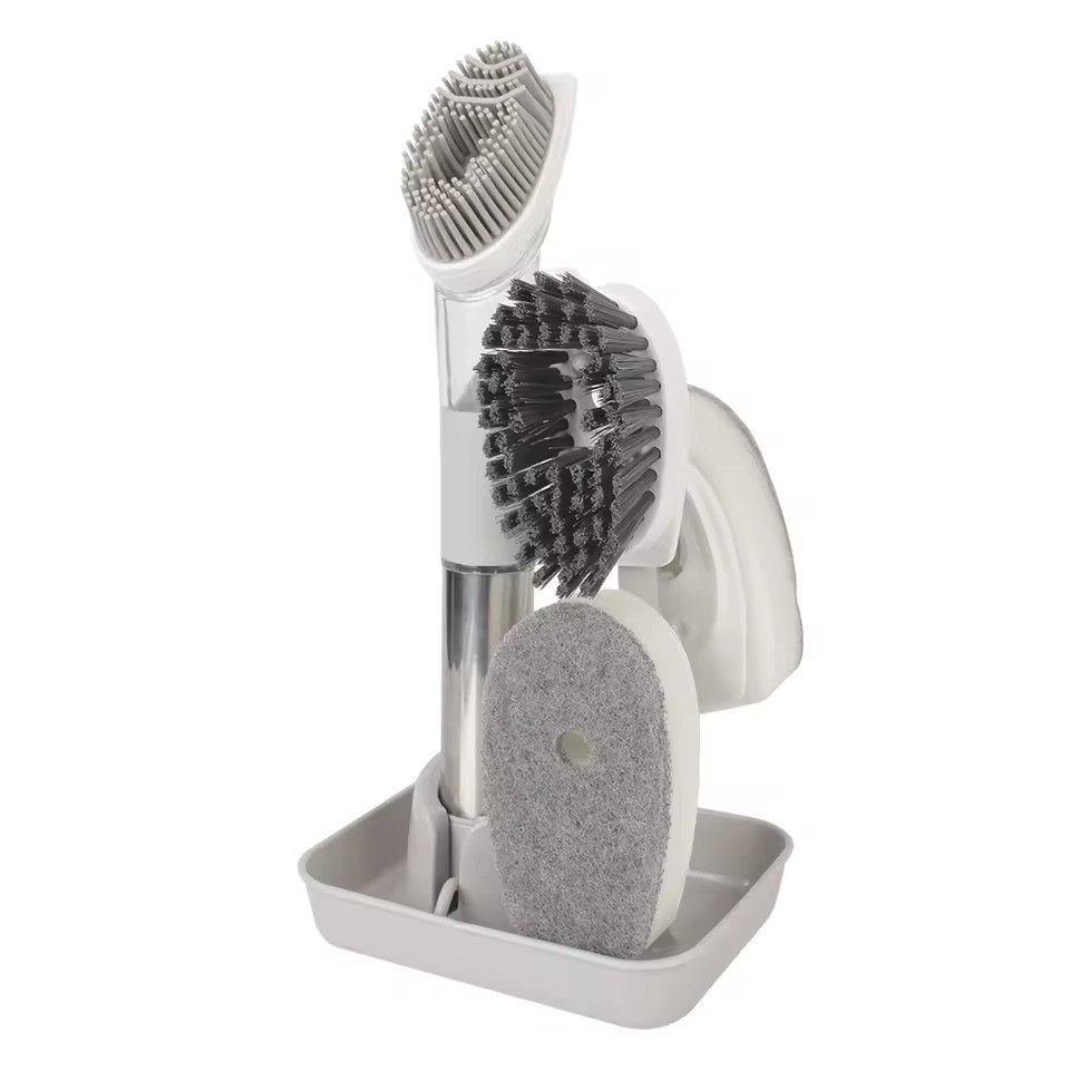 Щітка для прибирання на підставці зі змінними насадками, набір 4 в 1 WMC-brush-1 Одеса - фото 1