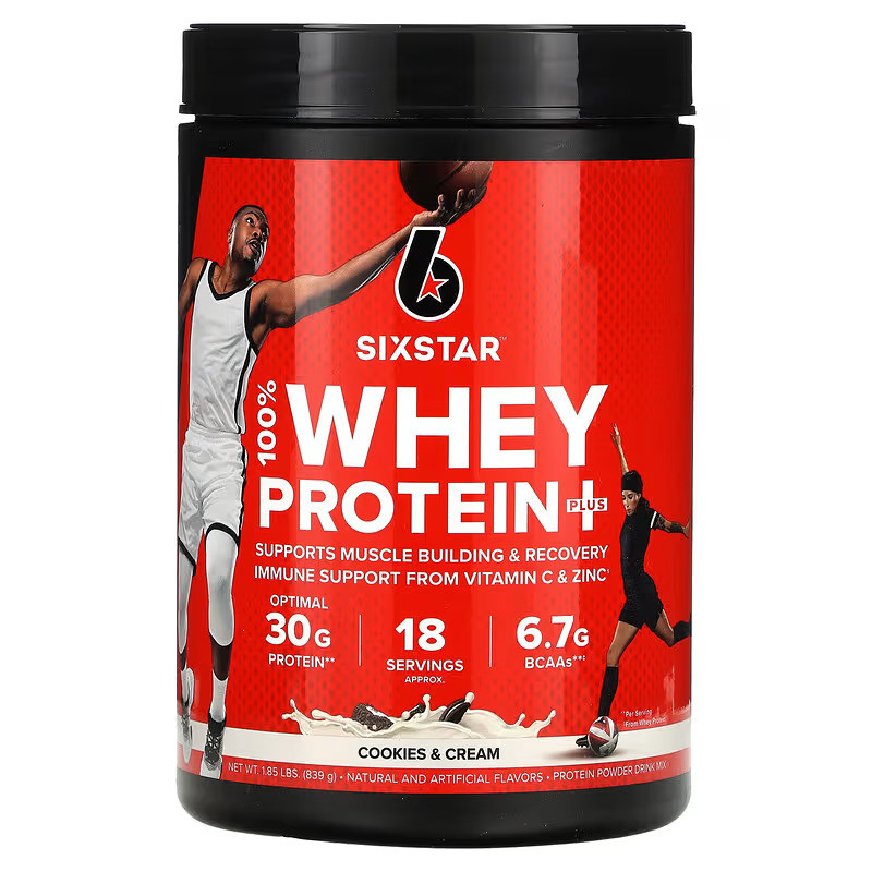 Протеин Six Star 100% Whey Protein Plus 839 g (Cookies & Cream) Луцк - изображение 1