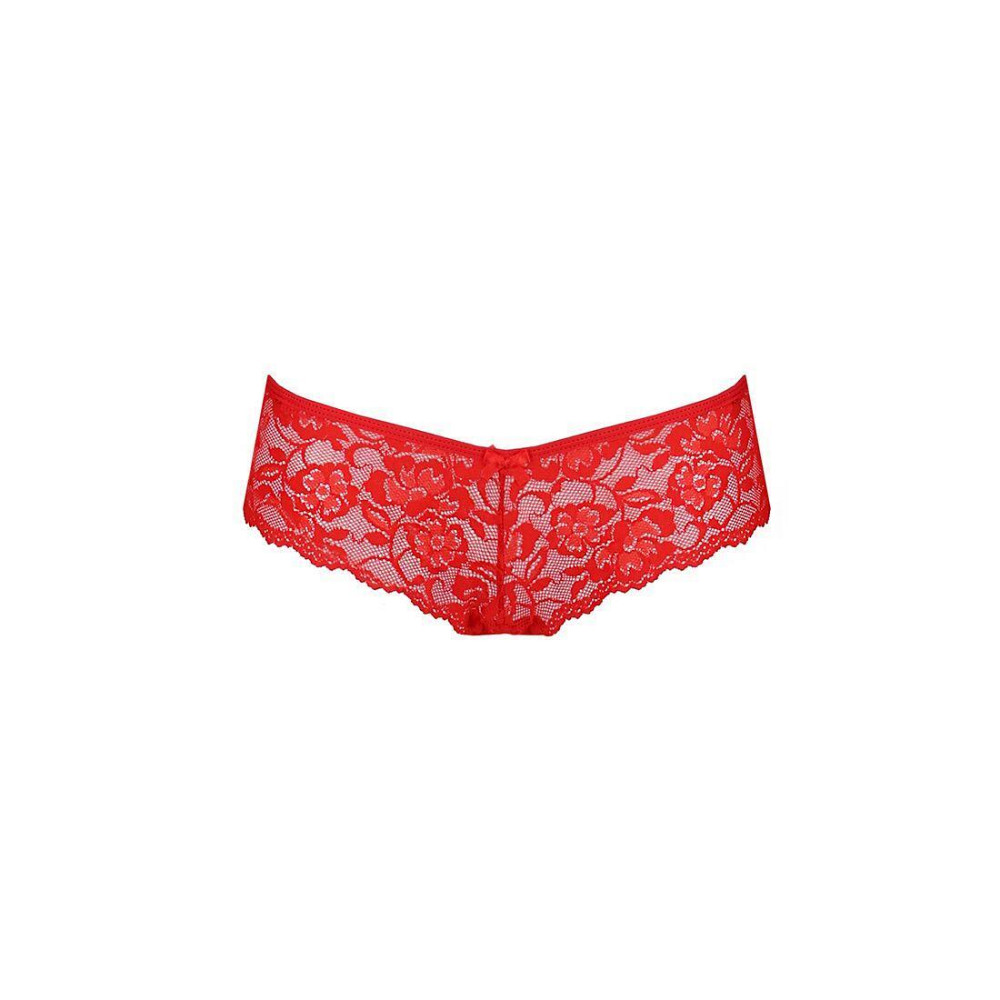 Трусики-бразиліана з квіткового мережива Passion RAJA THONG L/XL, red Sex Aura Київ - фото 5