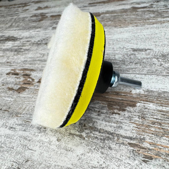 Набір насадок для полірування авто 6шт + шліфувальний диск 100мм, полірування на дриль Київ