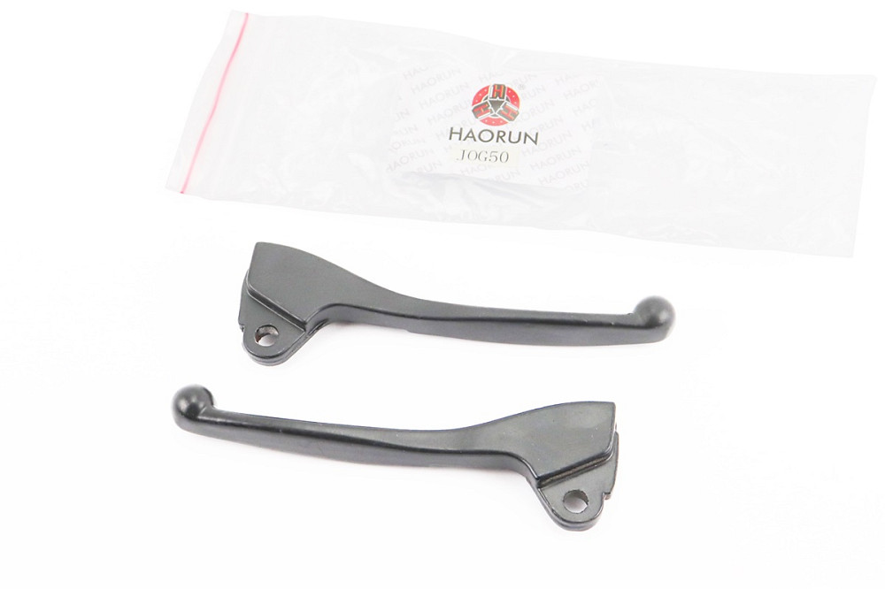 Важелі керма лівий, правий к-кт 2шт (барабан. гальмо) Yamaha JOG, чорні Київ - фото 1