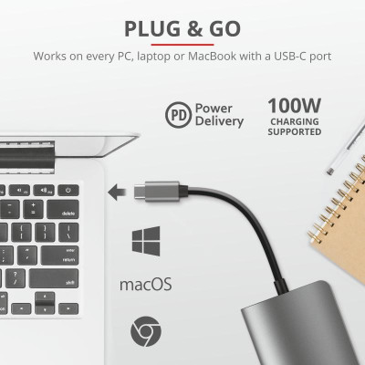 Концентратор Trust DALYX 7-IN-1 USB-C ALUMINIUM (23775_TRUST) Вінниця - фото 4