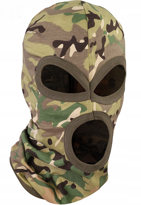 Универсальная Тактическая Балаклава - маска 3 отверстия MFH (10901X) Multicam Нововолынск - изображение 2