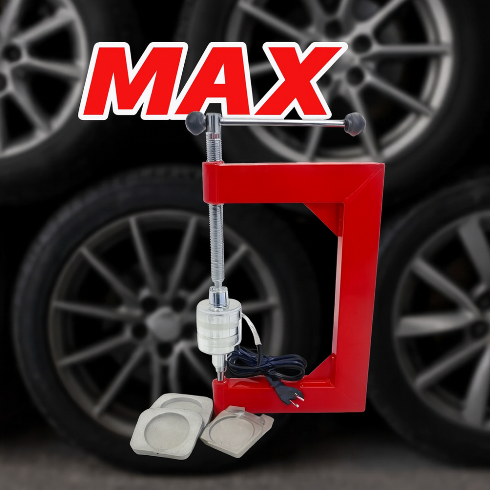 Вулканізатор MAX настільний 0.5 кВт 2 платформи для ремонту шин настільного типу для шиномонтажу з регульованими платформами Львів - фото 1