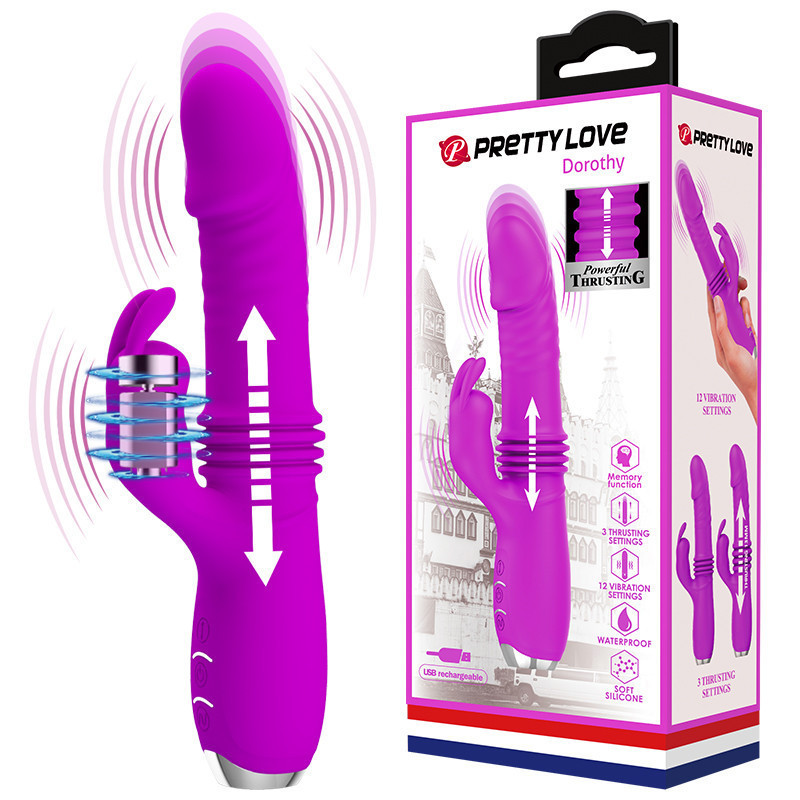 Вібратор Pretty Love Dorothy USB 3 Thrusting 12 Vibration Sex Aura Київ - фото 1